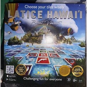 Latice Hawai’i Strategy Board Game - Brent Vincent - 2019 - 100% Complete - EUC